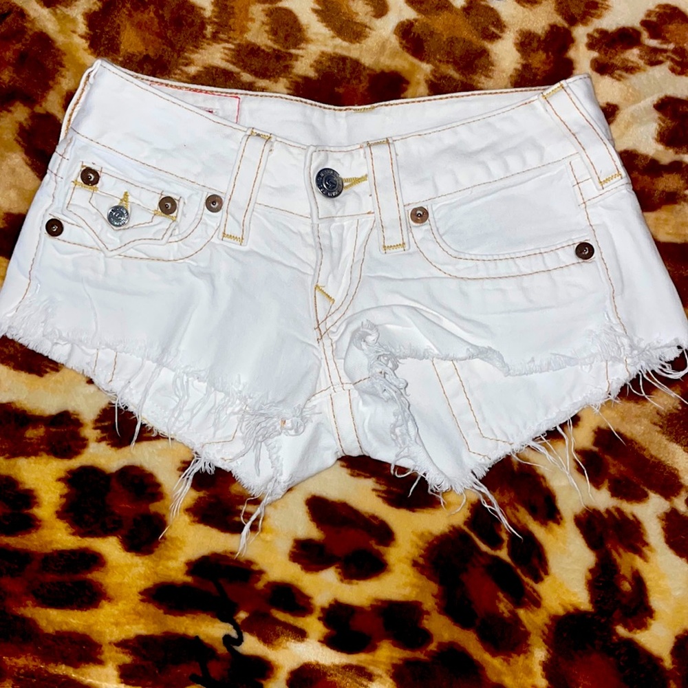 True Religion White shorts